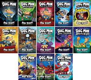 The Dog Man 13-Book Series: Dog Man #1-Dog Man #13, by Dav Pilkey