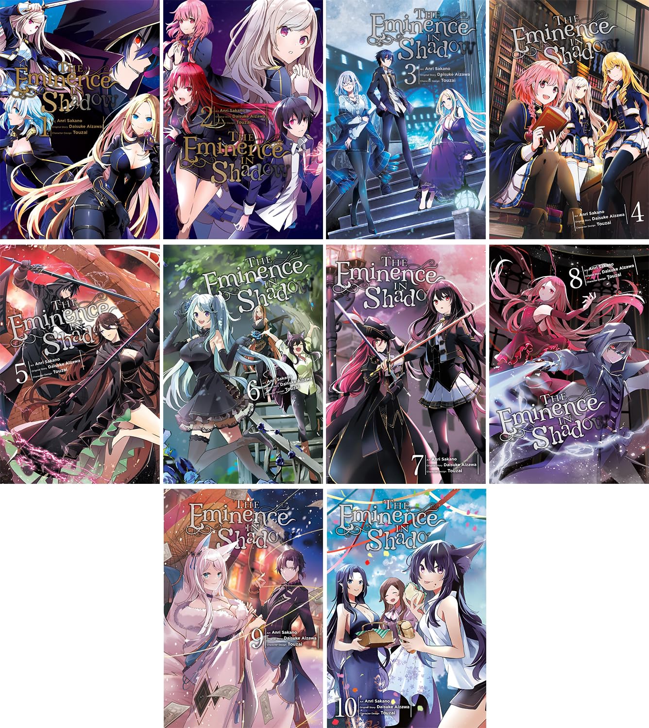 The Eminence in Shadow Manga Set 1-10 by Daisuke Aizawa