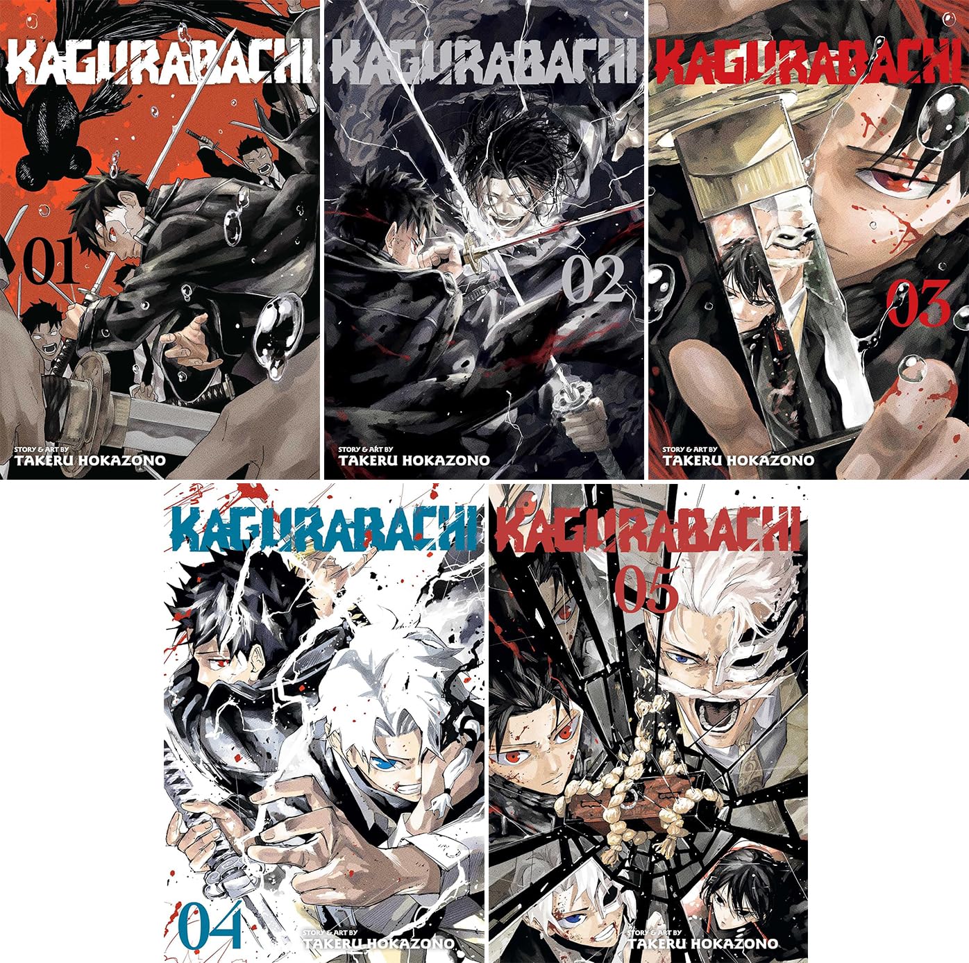 Kagurabachi Manga Series Vol. 1-5 Collection Set by Takeru Hokazono