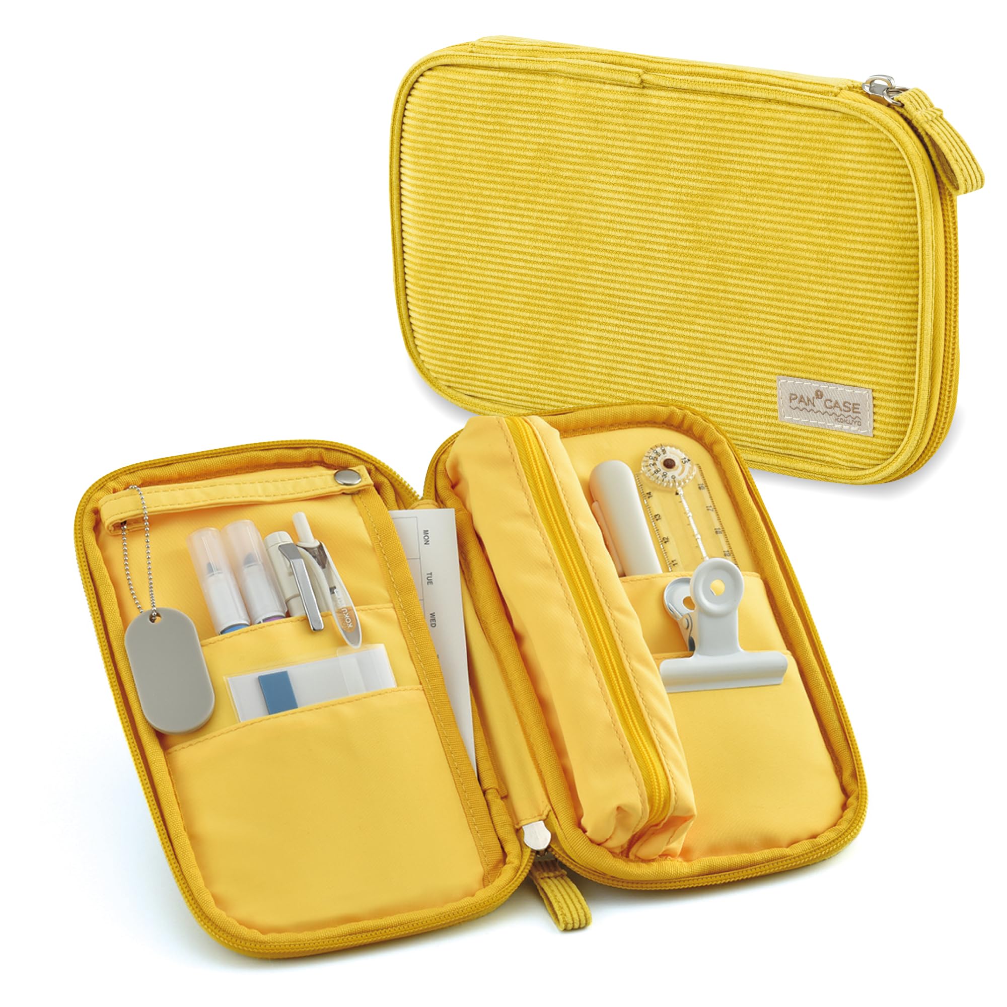 KOKUYO Slim Pencil holder Pouch (Yellow)