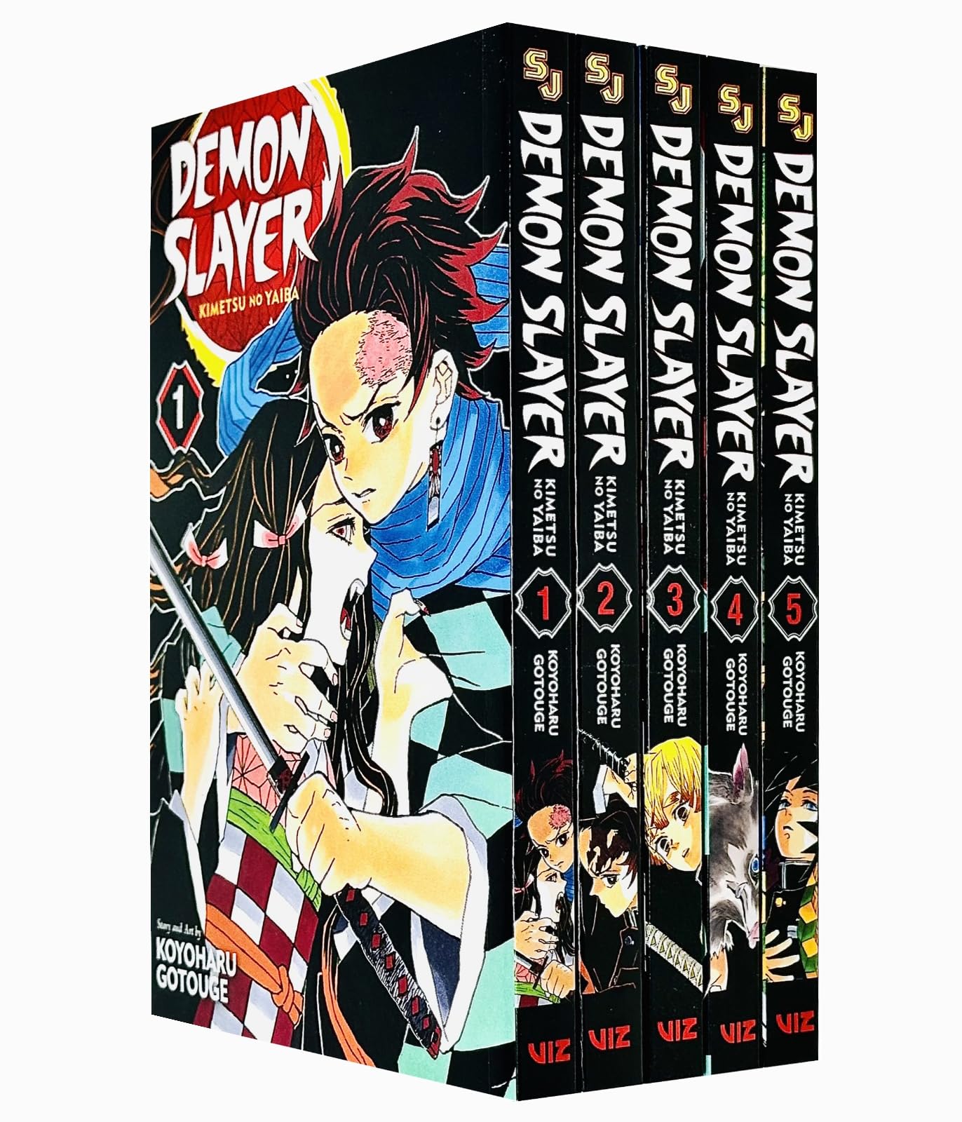 Demon Slayer: Kimetsu no Yaiba Vol-1-5 Books Collection set