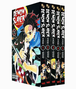 Demon Slayer: Kimetsu no Yaiba Vol-1-5 Books Collection set