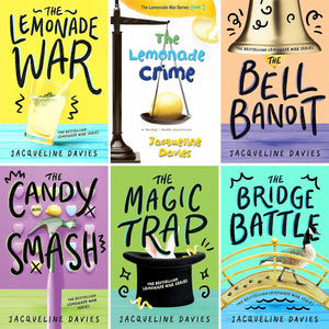 Lemonade War Series 1-6, Collections Set 6 Books, The Lemonade War, The Lemonade Crime, The Bell Bandit, The Candy Smash, The Magic Trap, The Bridge Battle, by Jacqueline Davies