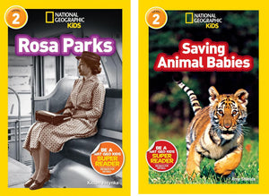 National Geographic Kids Level 2 Readers 10-Book Set Early Reader Collection – Mummies, Night Sky, Pandas, Penguins, Planets, Rocks and Minerals, Rosa Parks, Saving Animal Babies, Sea Turtles, Sharks
