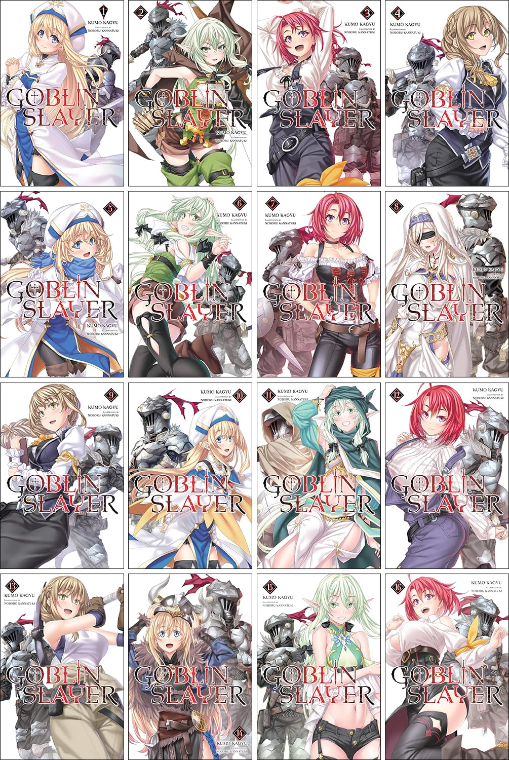 Goblin Slayer, Vol. 1-16 (Light Novel)