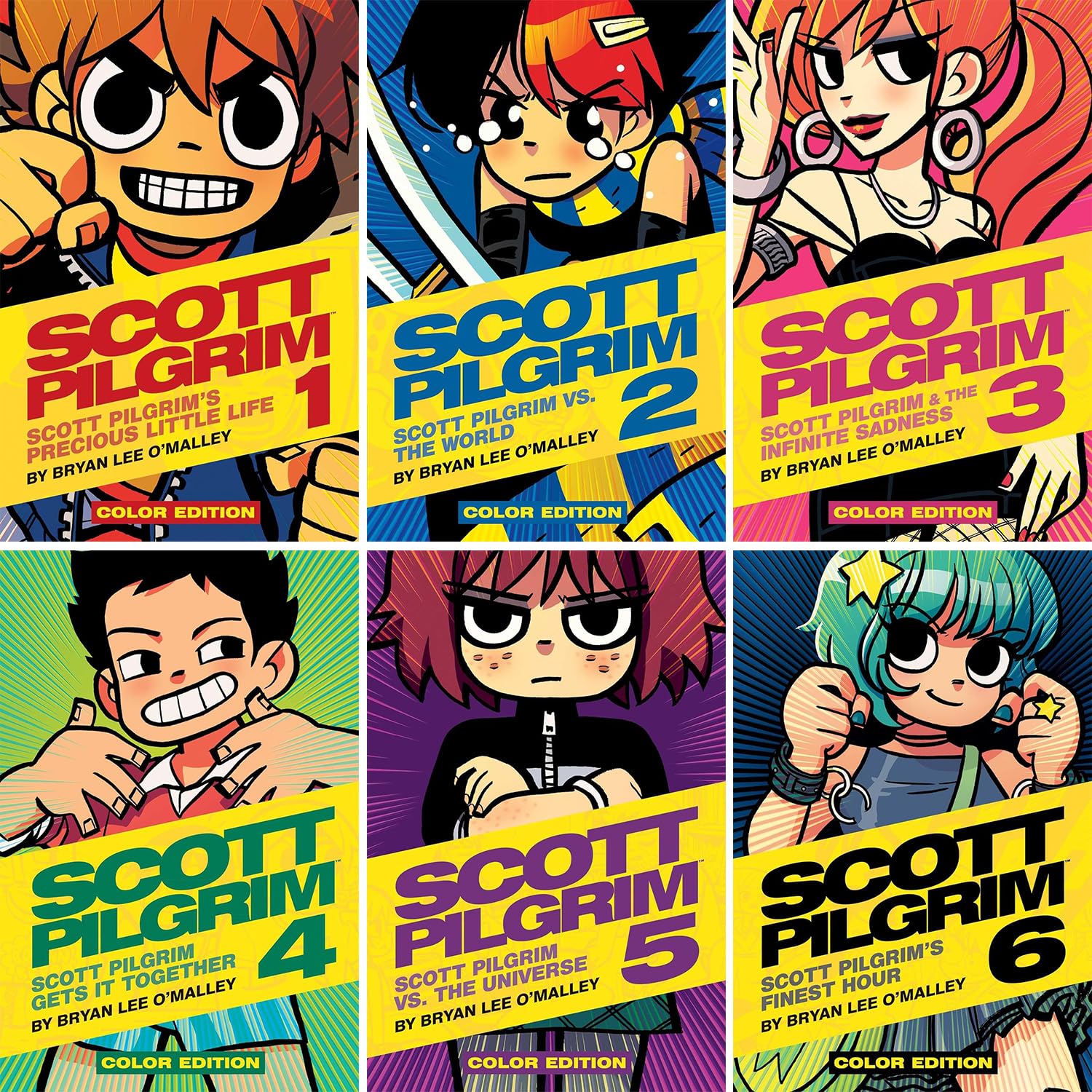 Scott Pilgrim Series Vol. 1-6, Precious Little Life, Scott Pilgrim vs. the World, Scott Pilgrim & the Infinite Sadness, Scott Pilgrim Gets It Together, Scott Pilgrim vs The Universe, Finest Hour