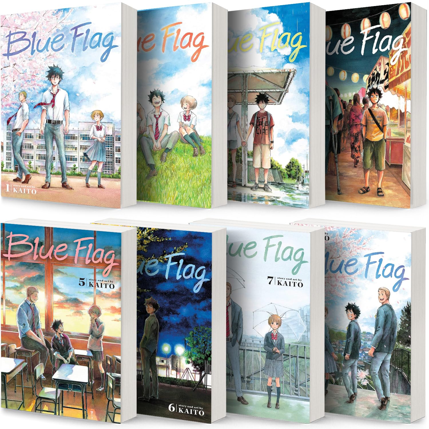 Blue Flag Manga Complete 8-book Collection Set Vol 1-8 by KAITO