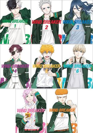 Wind Breaker Vol. 1-8, 8 Books Collection Set, by Satoru Nii