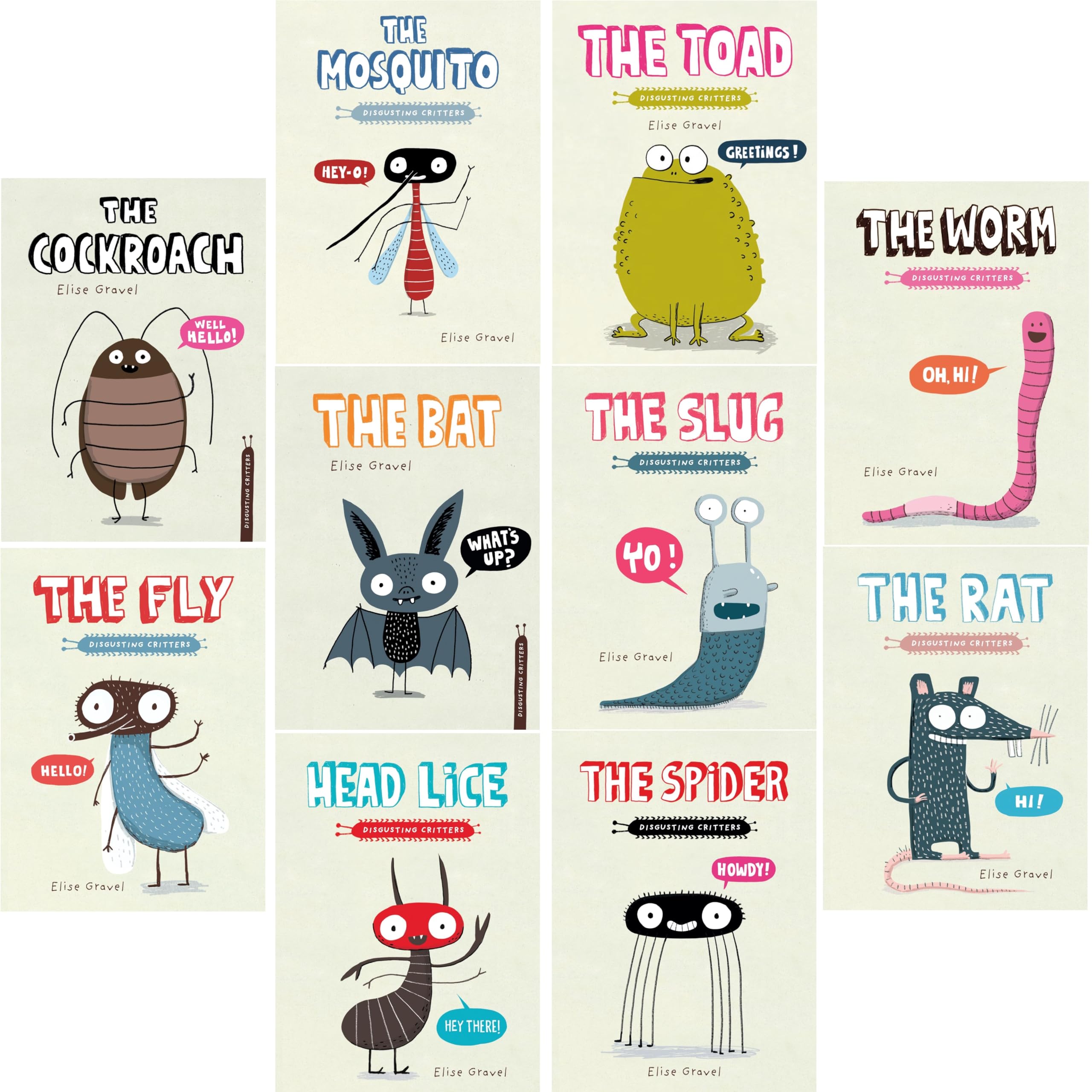 NEW SET! Disgusting Critters Series Complete 10 Books Set
