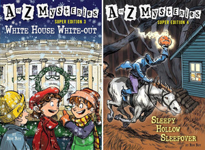 The A to Z Mysteries Super Edition Series. 14 Books Collection Set. Vol. 1- Vol. 14 by Ron Roy