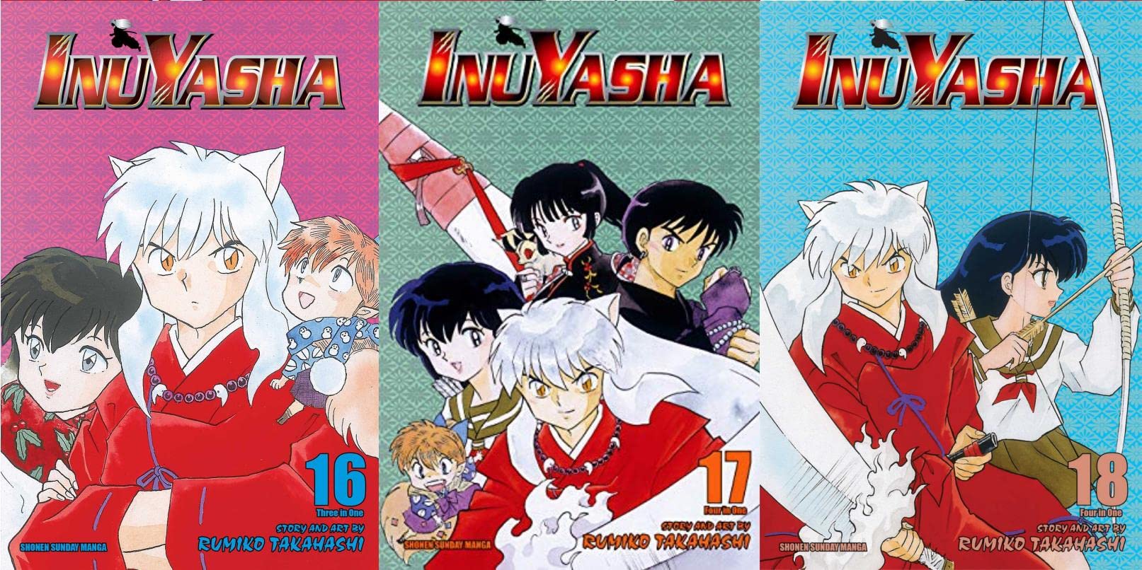 Inuyasha VIZBIG Edition Manga by Rumiko Takahashi: 9-book Collection Set Vol 10-18