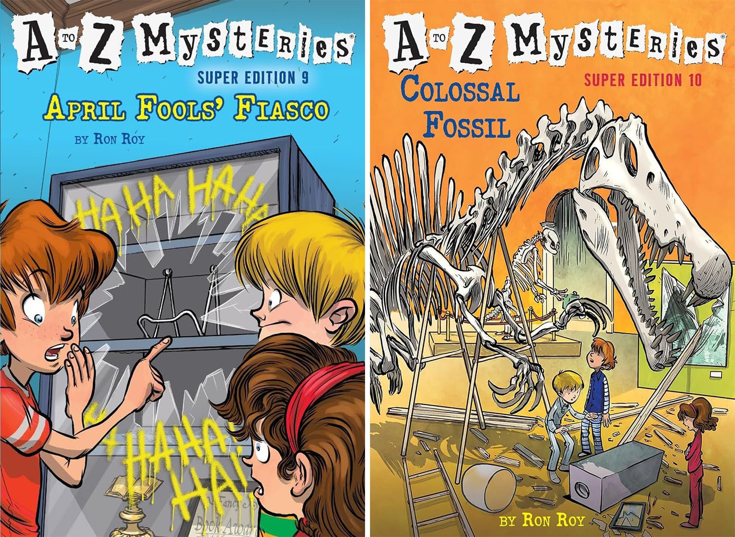 The A to Z Mysteries Super Edition Series. 14 Books Collection Set. Vol. 1- Vol. 14 by Ron Roy