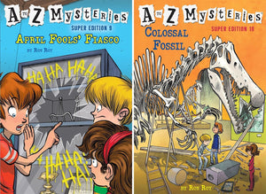 The A to Z Mysteries Super Edition Series. 14 Books Collection Set. Vol. 1- Vol. 14 by Ron Roy