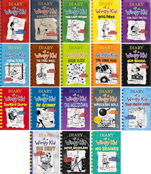 Diary of a Wimpy Kid Series, Vol 1-18, 18 Books Collection Hardcover Set, by Jeff Kinney