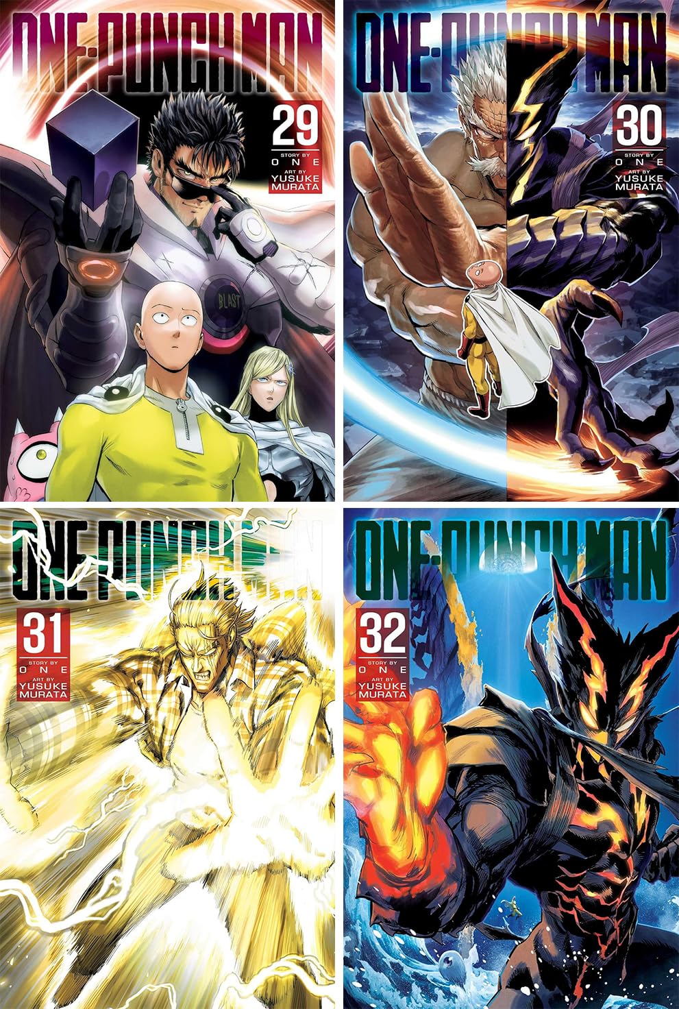 One-Punch Man Series Vol. 1-32, 32 Books Collection Set, by One