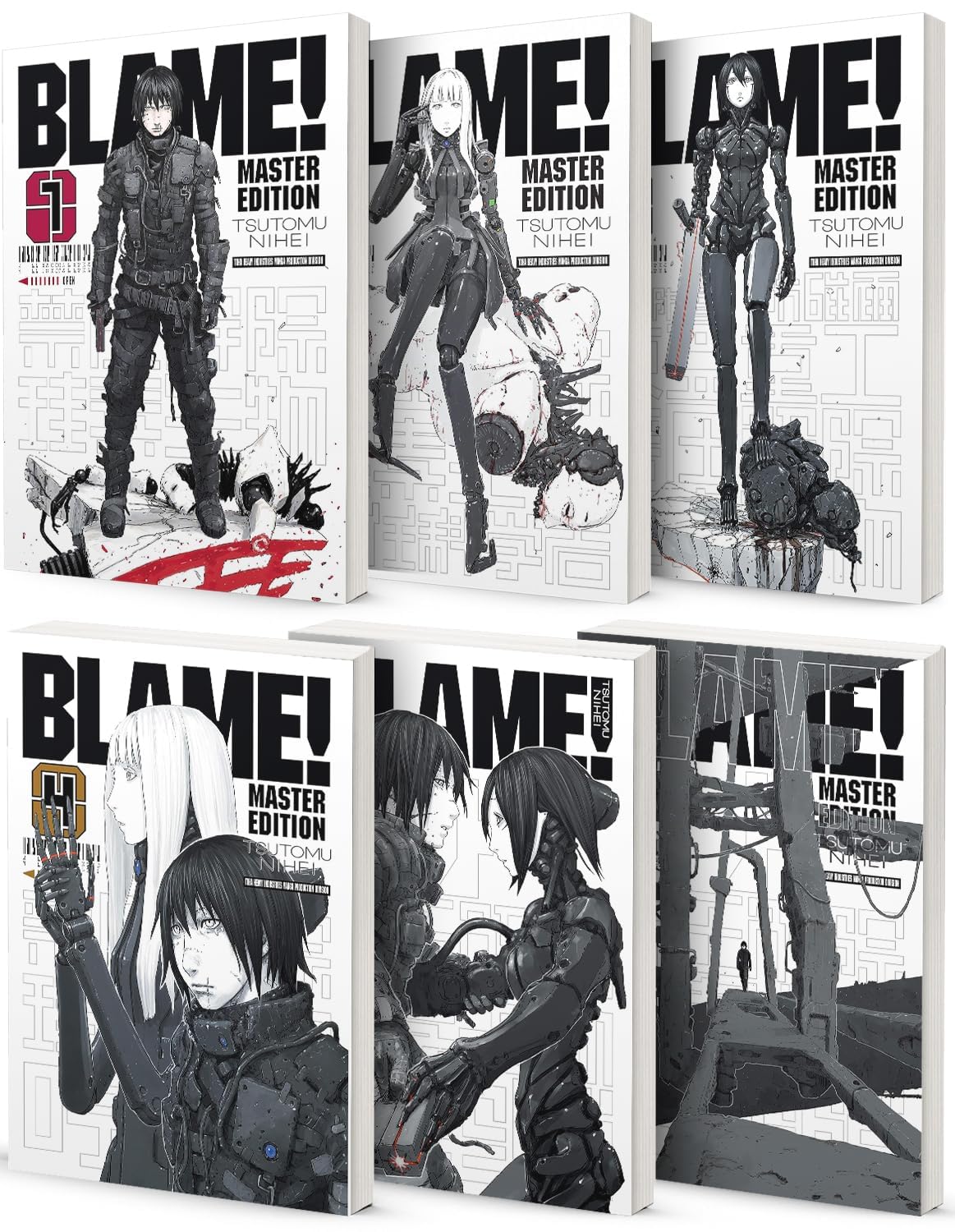 Manga Vol 1-2 Complete Master Edition 6-book Set by Tsutomu Nihei