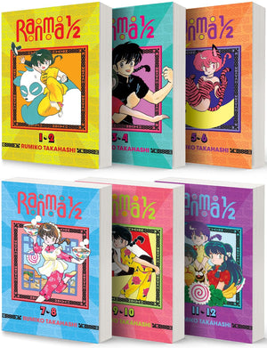 Ranma 1/2 (2-In-1 Edition) Vol. 1-12, 6 Books Collection Set, by Rumiko Takahashi