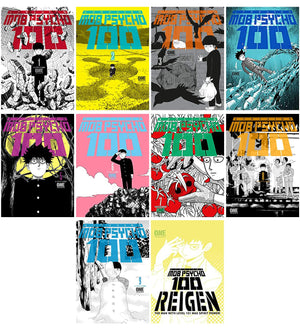 Mob Psycho 100 Manga 10-book Collection Set: Vol. 1-9 and Reigen by ONE