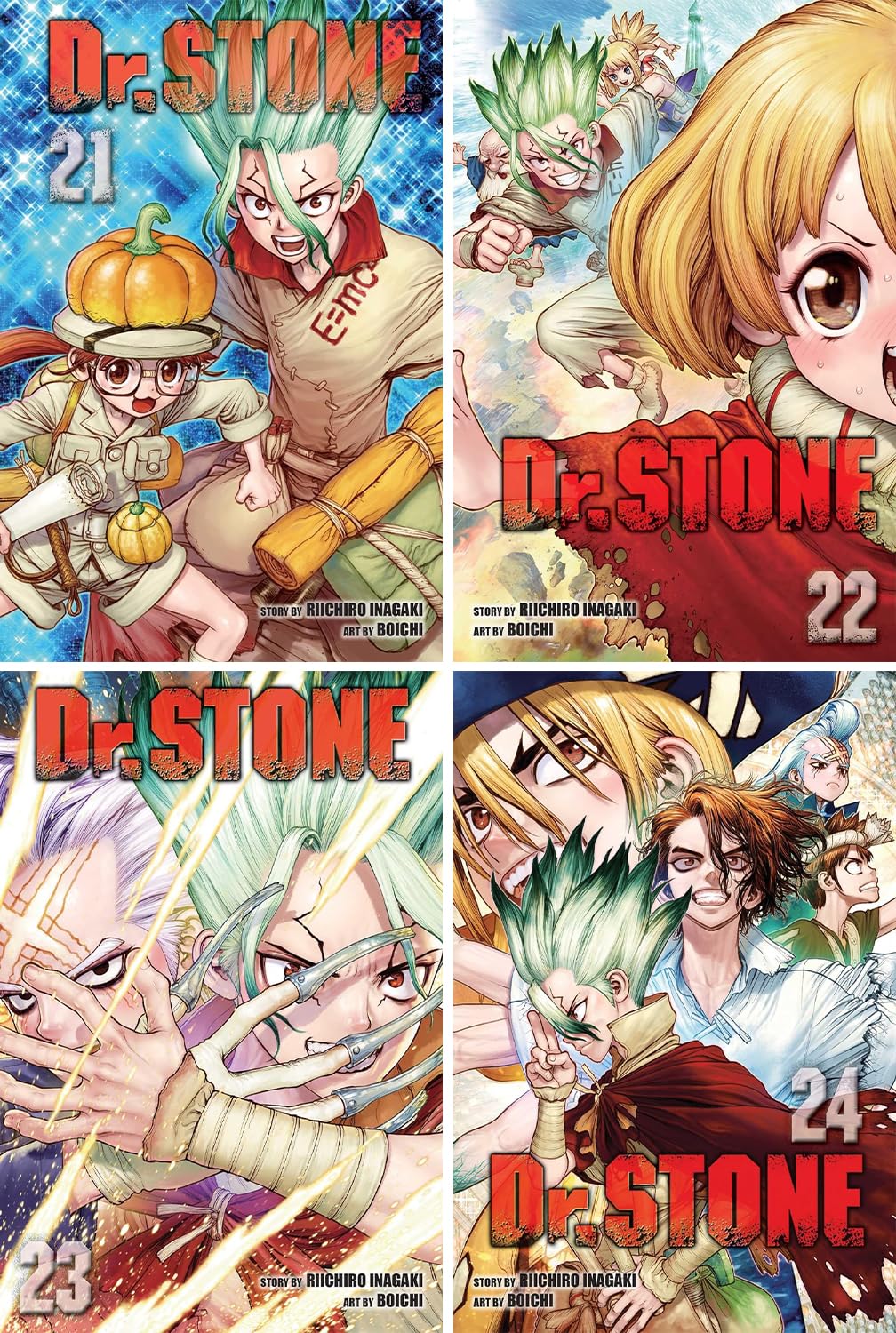 Dr. STONE Manga, Set of 26 Books. Vol. 1-26