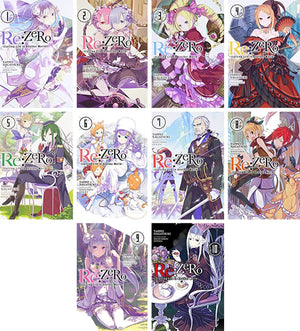 Re:ZERO -Starting Life in Another World- Vol. 1-10 Light Novel Set by Tappei Nagatsuki