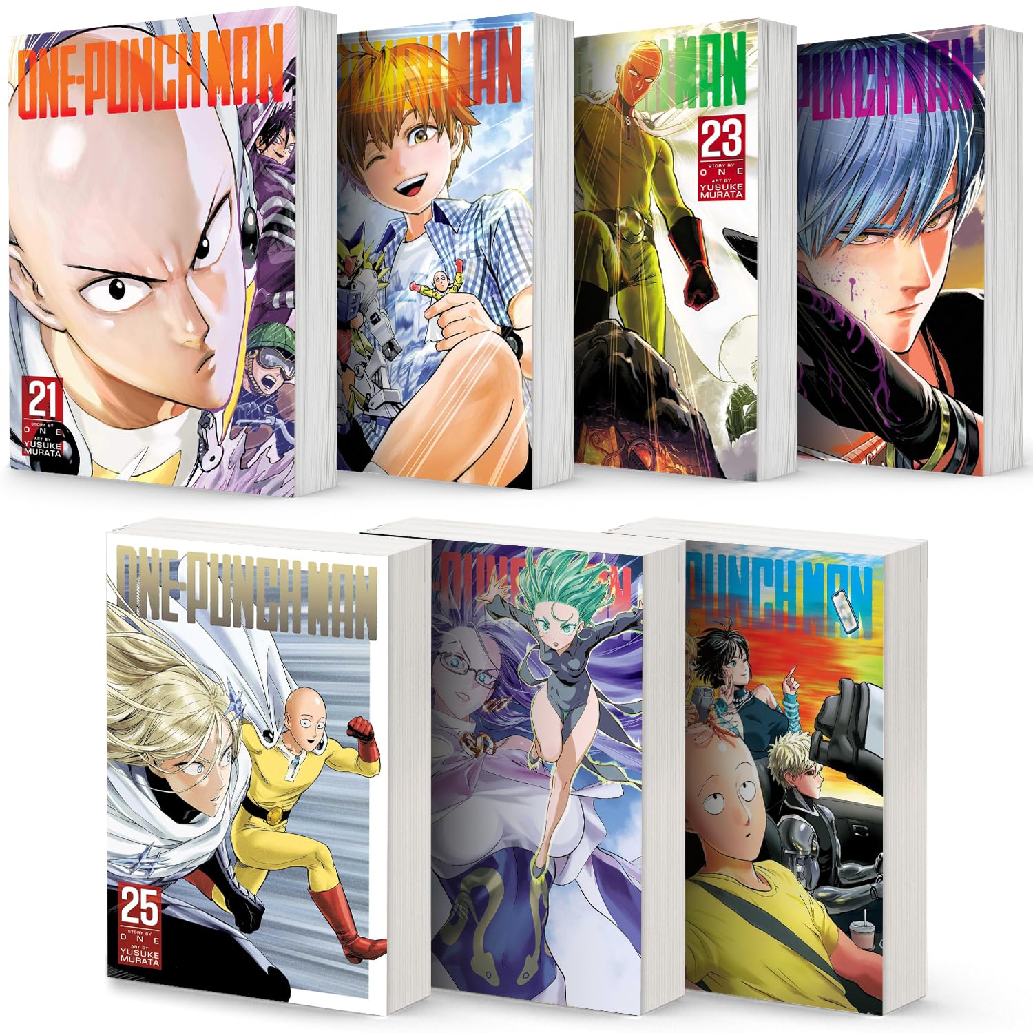 One-Punch Man, Vol. 21-27. Set of 7 Books