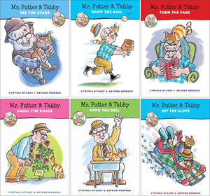 The Mr. Putter & Tabby Sereis. 6 Books Collection Set. See the Stars, Drop the Ball, Turn the Page, Smell the Roses, Ring the Bell, Hit the Slope by Cynthia Rylant