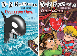 The A to Z Mysteries Super Edition Series. 14 Books Collection Set. Vol. 1- Vol. 14 by Ron Roy