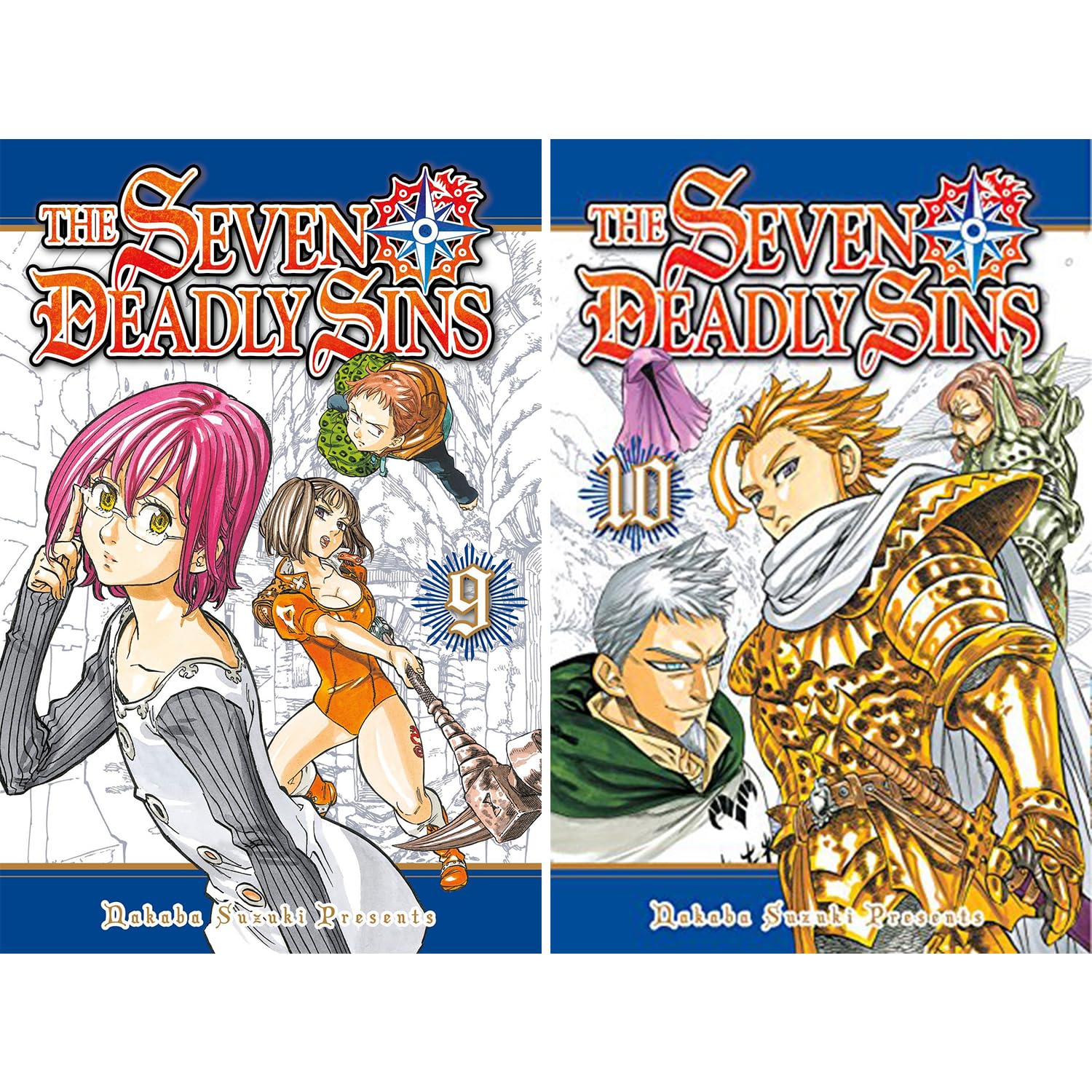 Seven Deadly Sins Series Vol(1 to 10) 10 Books Collection Set by Nakaba Suzuki