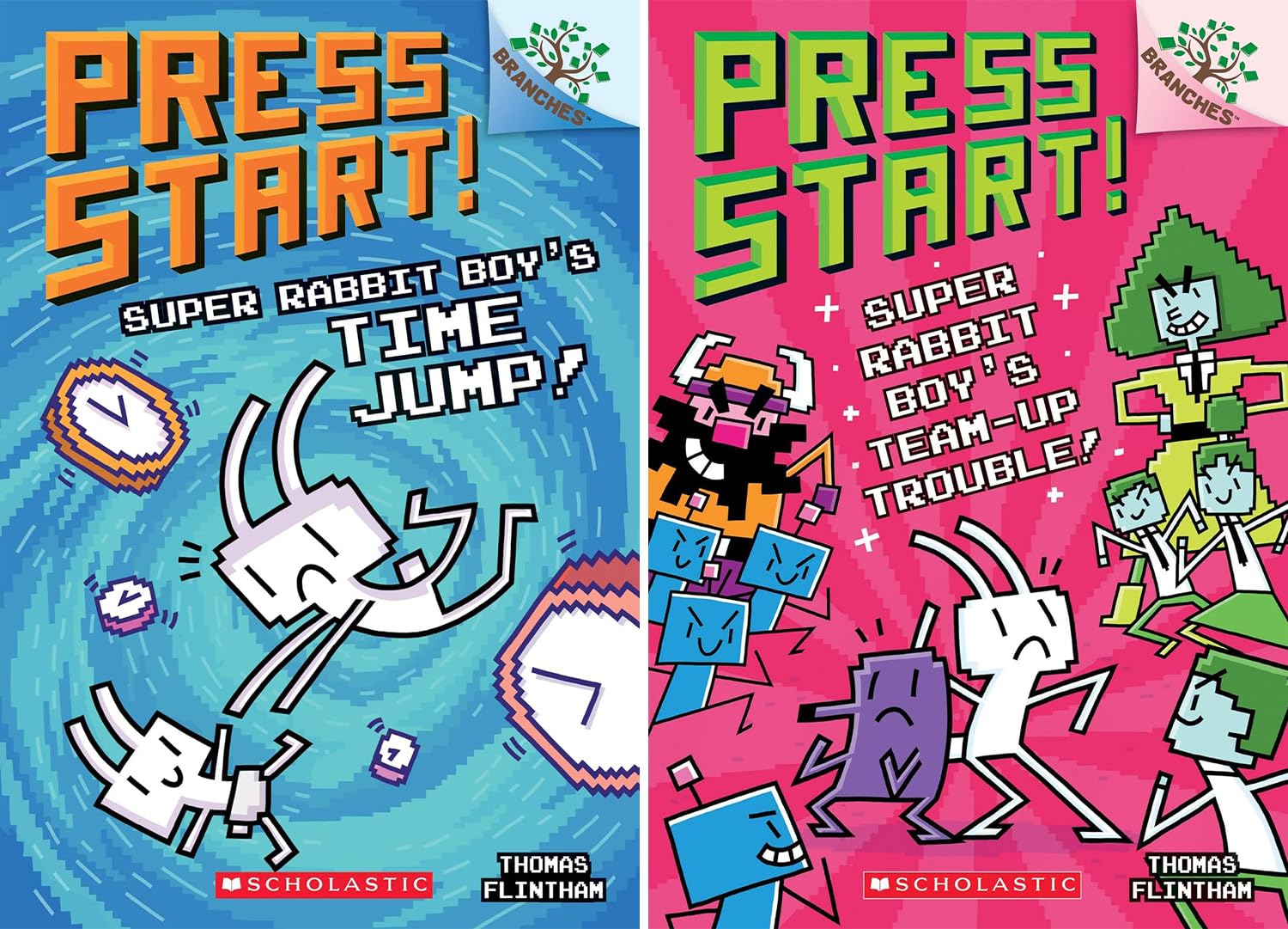 Press Start! A Branches Book Series. 15 Books Collection Set. Vol. 1- Vol. 15 by Thomas Flintham