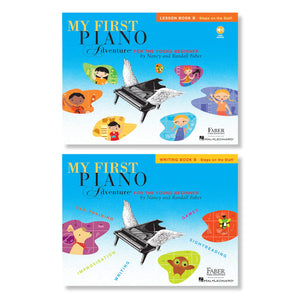 My First Piano Adventures, Level B Set (2 Books) - Lesson Book B with Online Audio, Writing Book B