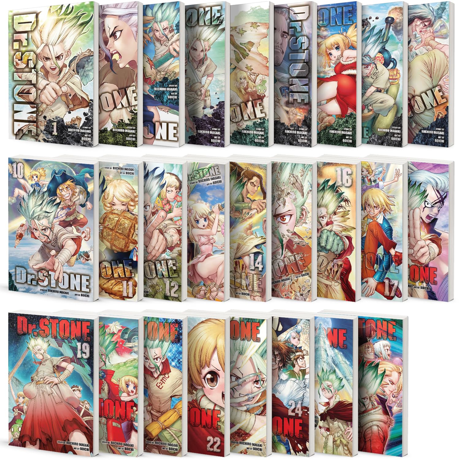 Dr. STONE Manga, Set of 26 Books. Vol. 1-26