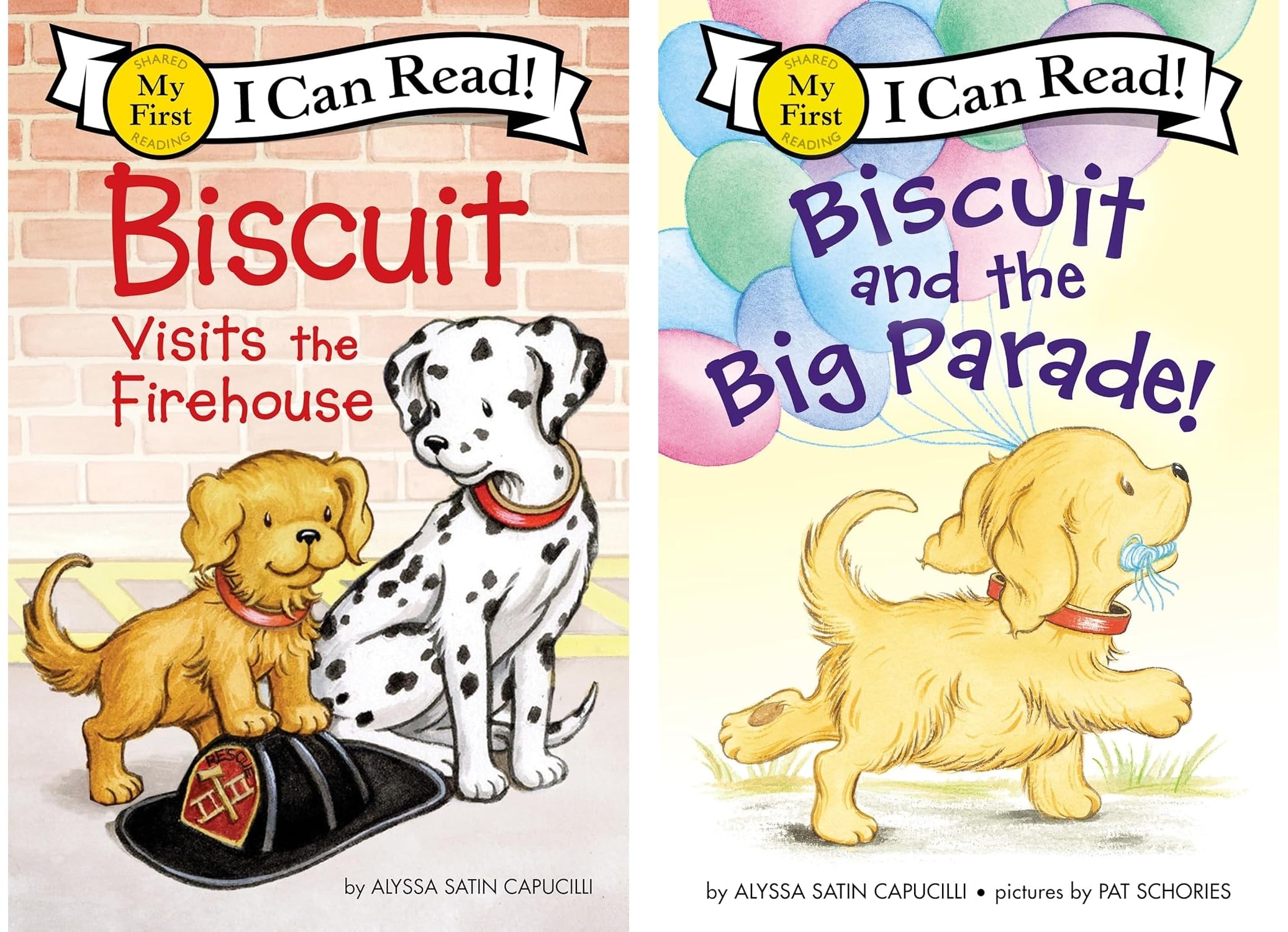 My First I Can Read Biscuit Series 10 Books Set - Biscuit Goes to School, Goes Camping, Little Pup, Flies a Kite, Puppy Sleepover, Anniversary, Baby, Rides the Ferry, Visits the Firehouse, Big Parade