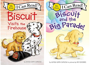 My First I Can Read Biscuit Series 10 Books Set - Biscuit Goes to School, Goes Camping, Little Pup, Flies a Kite, Puppy Sleepover, Anniversary, Baby, Rides the Ferry, Visits the Firehouse, Big Parade