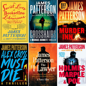 The Best-Selling 6 Books Collection Set by James Patterson (The Secret Lives of Booksellers and Librarians, Crosshairs, The Murder Inn, Alex Cross Must Die, The #1 Lawyer, Holmes, Marple & Poe)