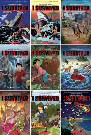I Survived Graphic Novel Series. 9 Books Collection Set by Lauren Tarshis