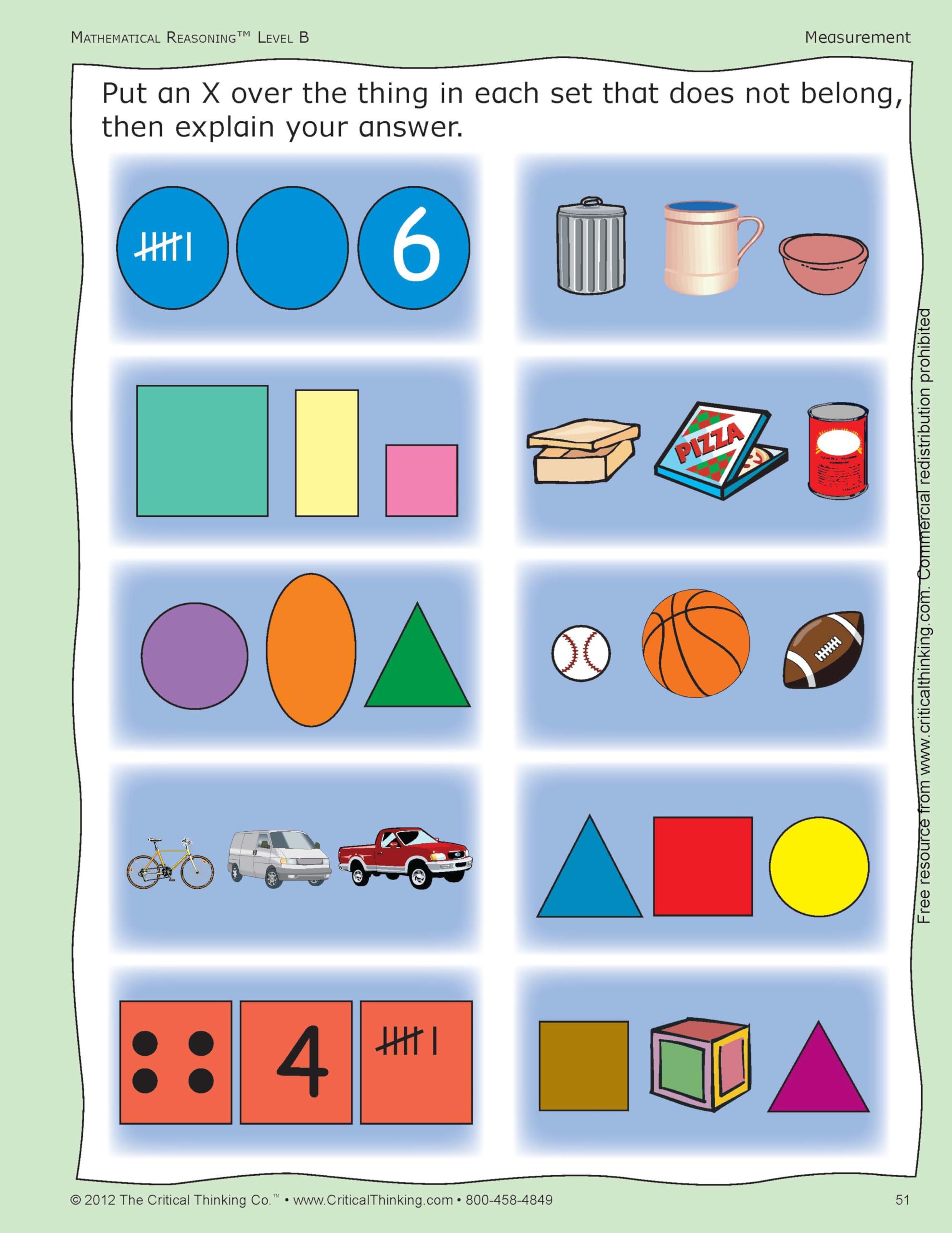 Mathematical Reasoning Level B Full Curruculum Workbook - Bridging the Gap Between Computation and Math Reasoning (Grade 1)