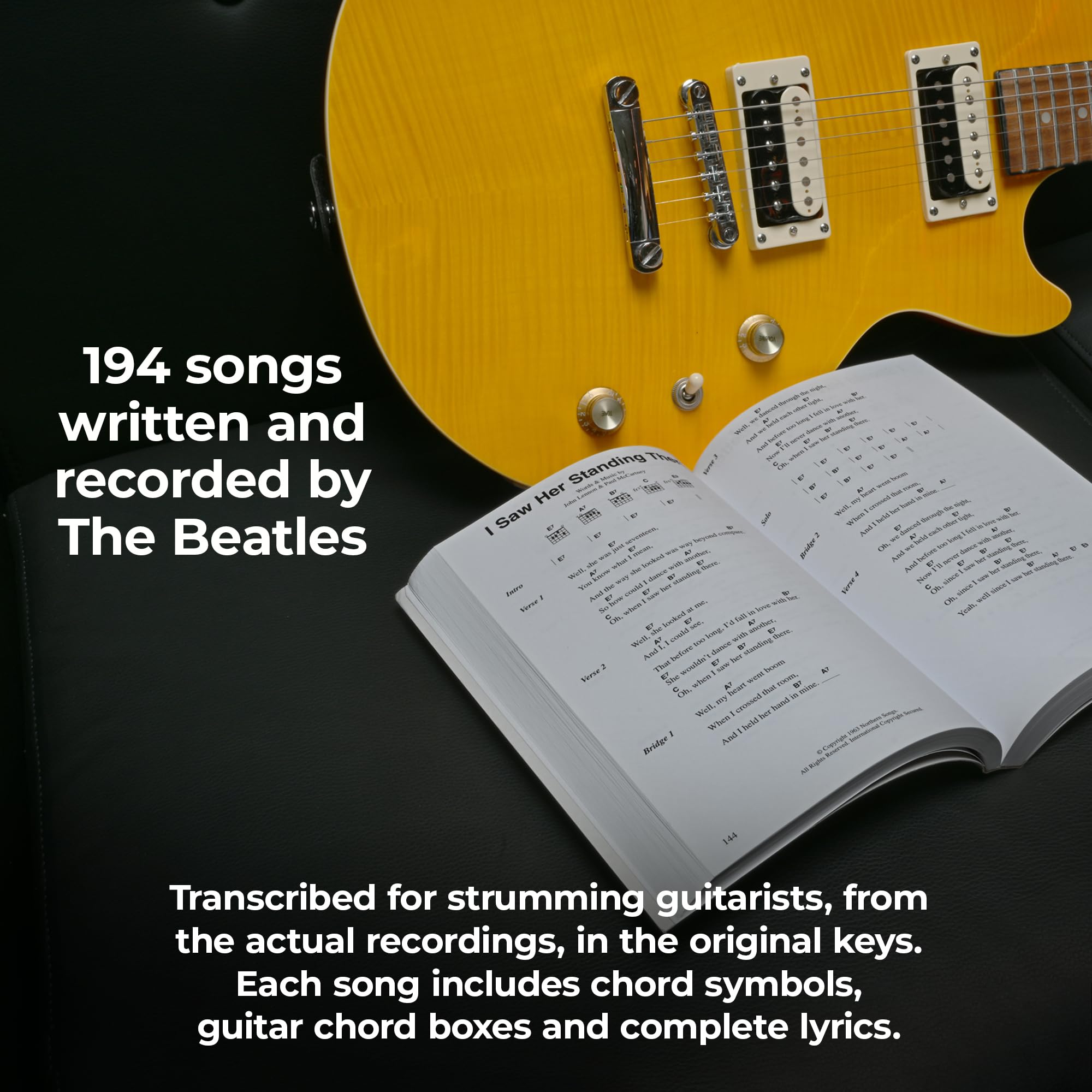The Beatles Complete Chord Songbook | 194 Songs with Lyrics and Chords for Guitarists of All Levels | Authentic Guitar Songbook with Easy Chord Diagrams, Full Lyrics and Playing Guide