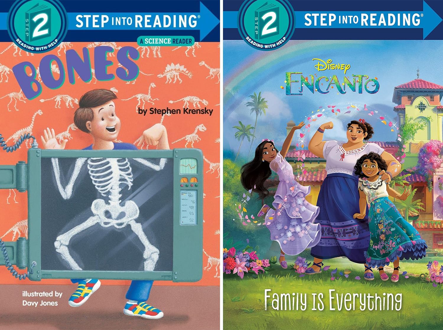 The Step into Reading level 2 Early Reader 9-Book Set – Changes for Riley, I Am Kind, Grumpy Monkey Get Your Grumps Out, Pizza Party! , Bones, Family Is Everything, Moana's Canoe Crew, Pizza Pig, Wild Sea Creatures