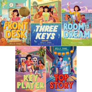 Front Desk Series 5 Books Collection Set by Kelly Yang – Front Desk, Three Keys, Room to Dream, Key Player, Top Story