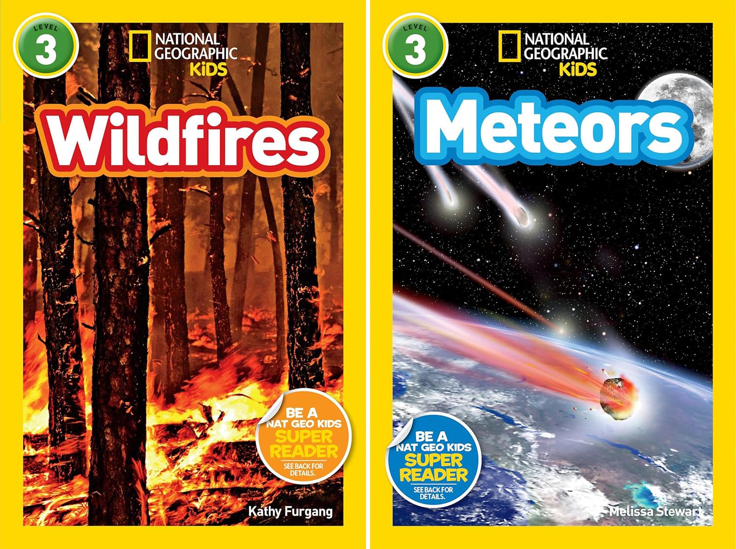 National Geographic Kids Readers Series (Level 3) 10 Books Collection Set (Robots, Titanic, Skyscrapers, Amazon Animals, Wildfires, Meteors, Mars, Cats vs Dogs, Bears, Ancient Egypt)