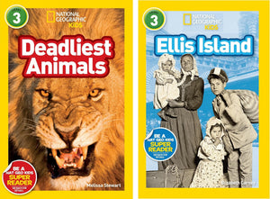 National Geographic Kids Readers Level 3 10-Book Educational Set – Biographies, Animal Science, History & STEM Nonfiction for Kids Ages 7–10 – Early Chapter Readers Collection