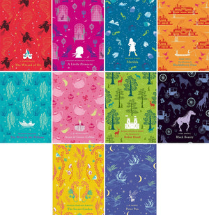Puffin Classics Series, 10 Books Set, The Wizard of Oz, A Little Princess, Matilda, The Adventures of Huckleberry Finn, Wind in the Willows, Anne of Green Gables, The Adventures of Robin Hood...