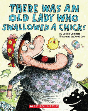 NEW COLLECTION! 'There Was an Old Lady Who Swallowed' Books Set (7 Board Books) - Swallowed a Birthday Cake, Bat, Bell, Some Snow, Fly, Chick, Cow