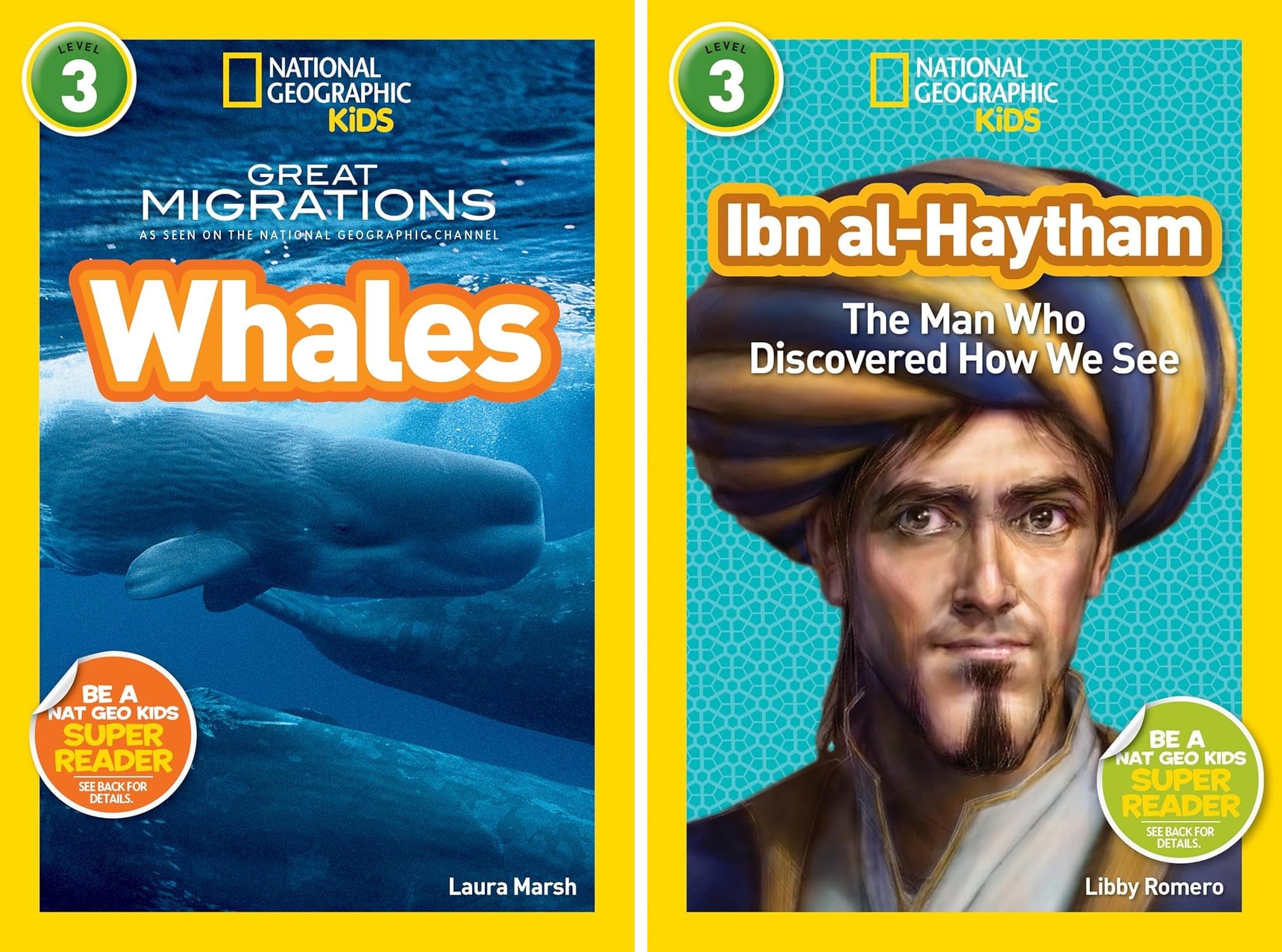 National Geographic Kids Readers Level 3 10-Book Set – Erupt!, Gallop!, Amazing Animal Journeys, Butterflies, Whales, Ibn Al-Haytham, Ink!, Martin Luther King, Jr., Mythical Beasts, Nelson Mandela