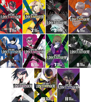 Go! Go! Loser Ranger! Series Vol. 1-11, 11Collection Books Set, by Negi Haruba