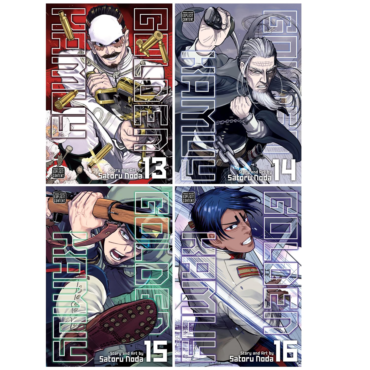 GOLDEN KAMUY Serie : Vol 1-24 Collection 24-Book Set by Noda Satoru