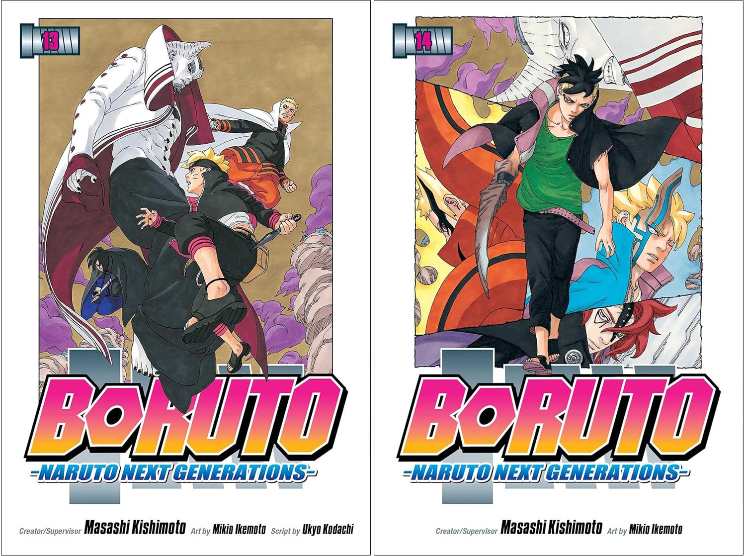 Boruto: Naruto Next Generations Series, Set of 15 Books (Vol. 1 - Vol. 15) by Ukyo Kodachi
