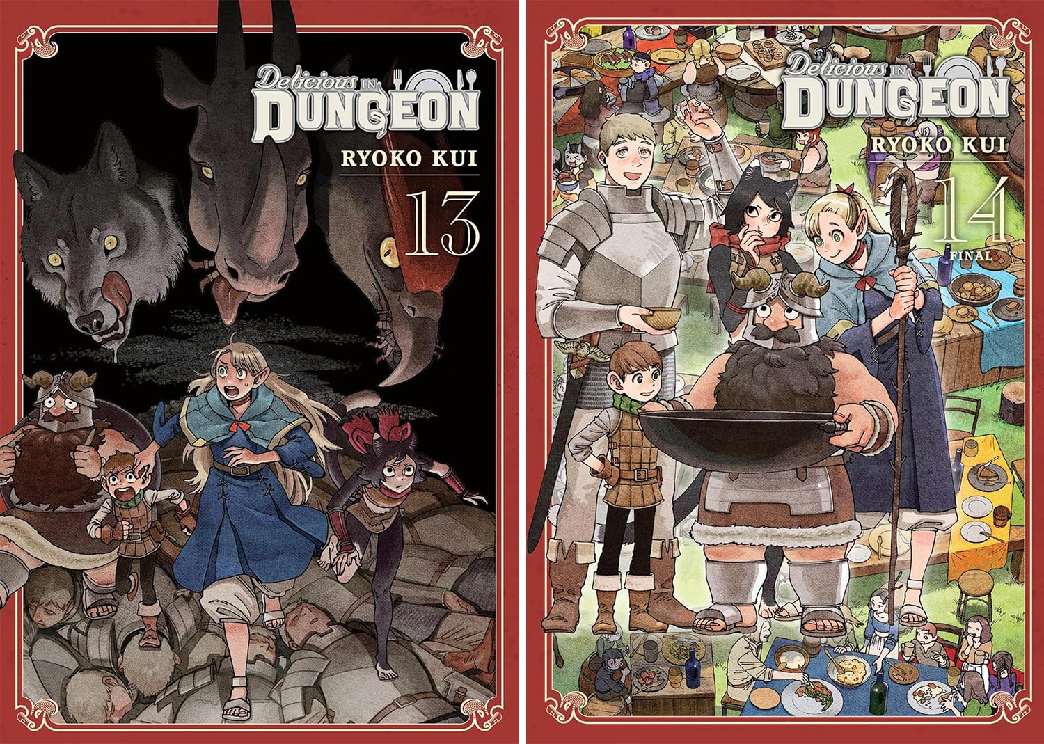 Delicious in Dungeon Manga Set Vol. 1-14 by Ryoko Kui