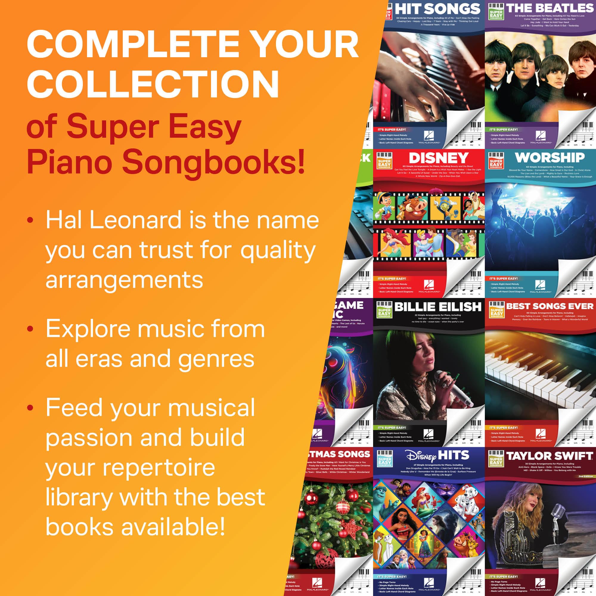 Disney Super Easy Songbook | Easy Piano Sheet Music for Beginners | 60 Classic Disney Songs with Lyrics and Chord Diagrams | Piano Music Book for Kids Students and Teachers | Fun Learning Gift