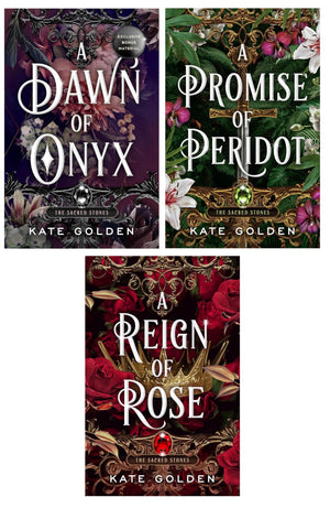The Sacred Stones Series 3 Books Set – A Dawn of Onyx, A Promise of Peridot, and A Reign of Rose